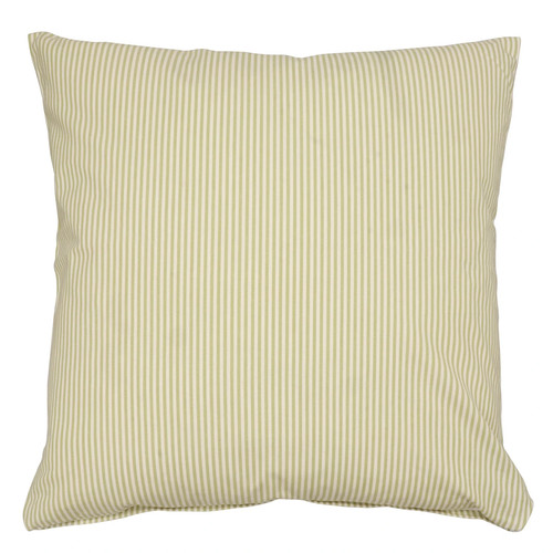 Pinstripe green cushion cover - pinstripe,