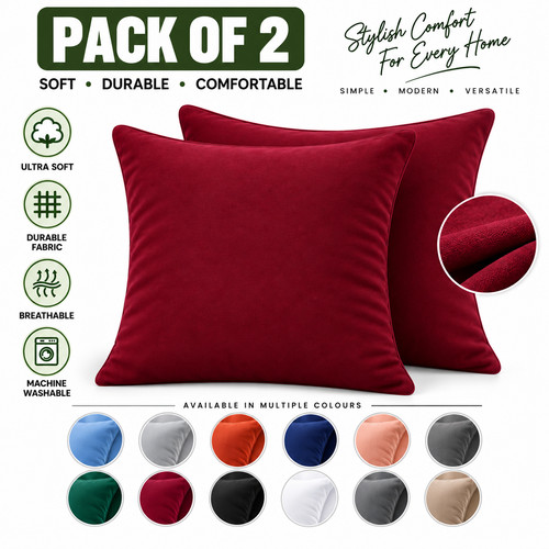 Plain cushion cover pack - cushion, 2