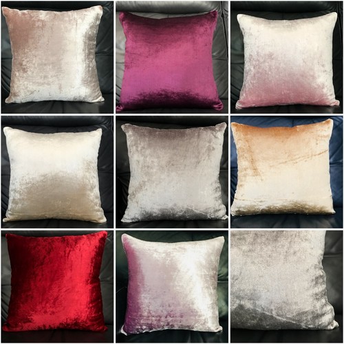 Plain velvet cushions heavy - velvet,