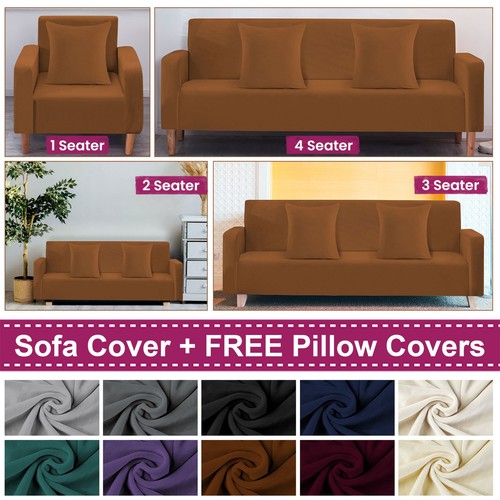 Velvet stretch sofa - stretch, cover