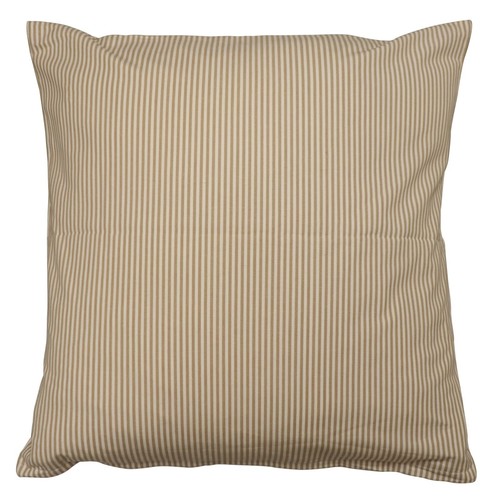 Pinstripe beige cushion cover - pinstripe,
