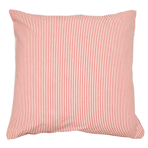 Pinstripe red cushion cover - red,