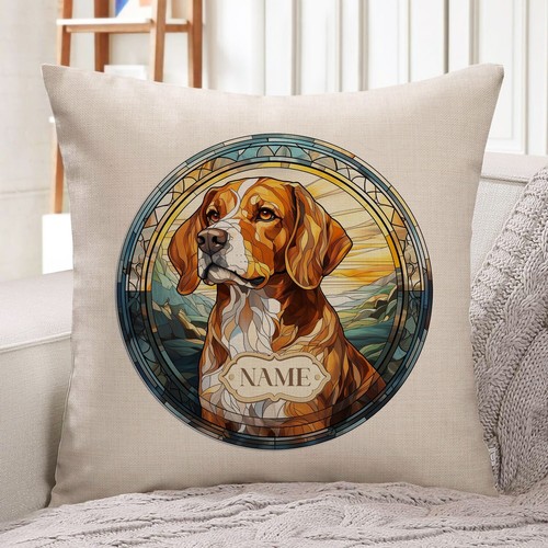 Personalised foxhound cushion - personalised,