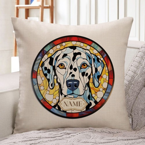 Personalised dalmatian cushion - dalmatian,