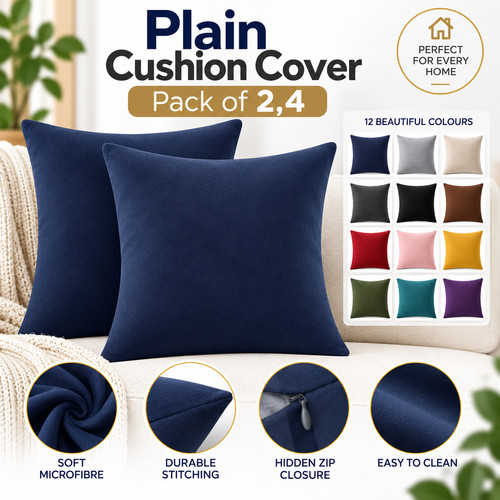 Plain dyed cushion covers - plain,