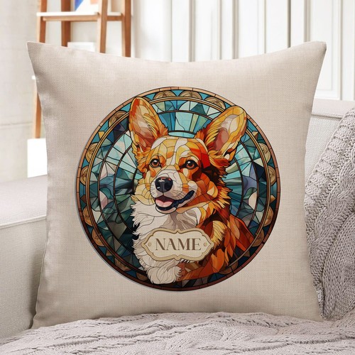 Personalised corgi cushion - corgi,