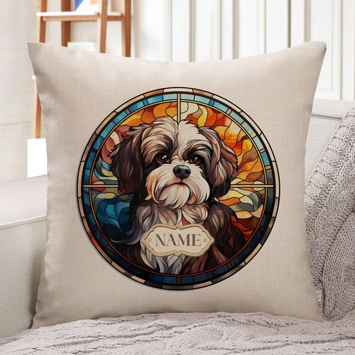 Personalised shih tzu cushion - personalised,